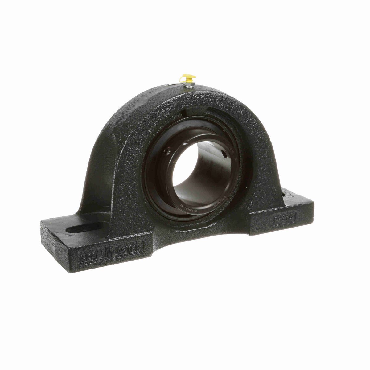 Sealmaster Mounted Cast Iron Two Bolt Pillow Block Ball Bearing - 52100 Bearing Steel, Black Oxided - Setscrew Lock - MP-56C