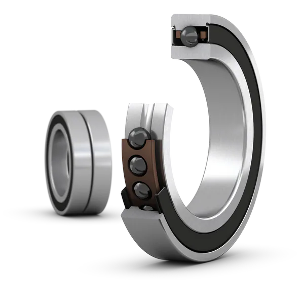 Согласованный комплект двух прецизионных высокоскоростных однорядных радиально-упорных шарикоподшипников типа E с уплотнениями SKF S7009 FE/HCP4ADT