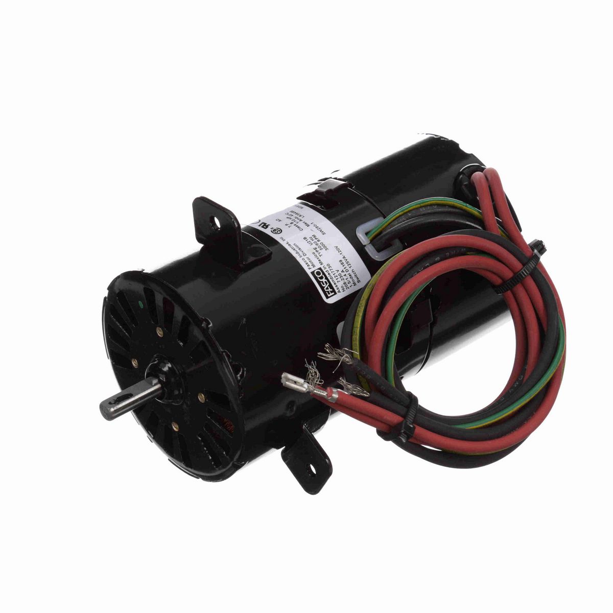 FASCO OEM Replacement Motor, 1/10 HP, 1 Ph, 50 Hz, 208-230 V, 3000 RPM, 1 Speed, 3.3" Diameter, OAO - D1169