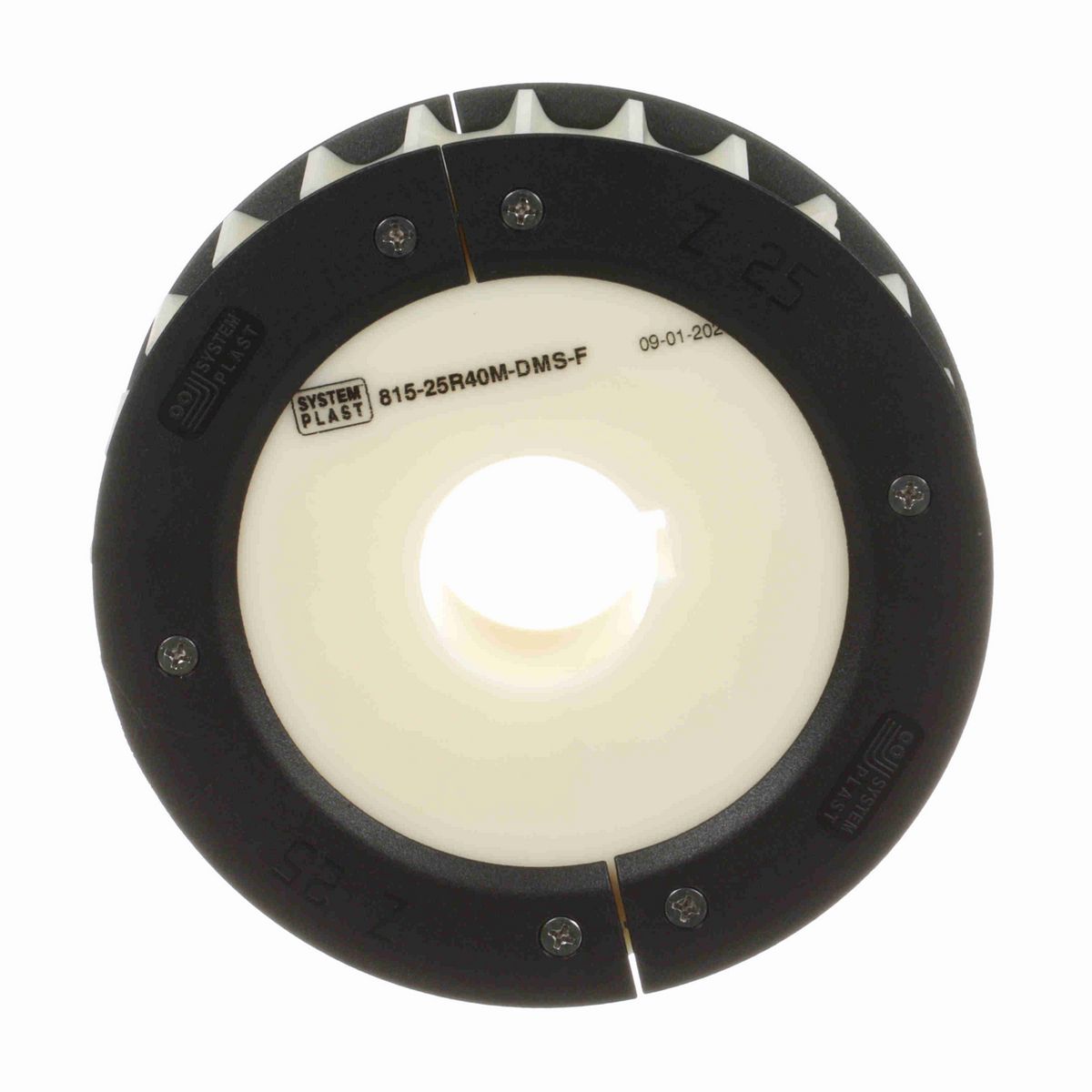 System Plast 815 Series Split Machined Sprocket with 25 Teeth and a 40mm Round Shaft-Ready Bore - 815-25R40M-DMS-F