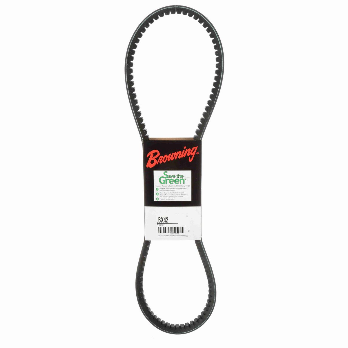 Browning EPDM Notched Belt 98% Efficient - BX42