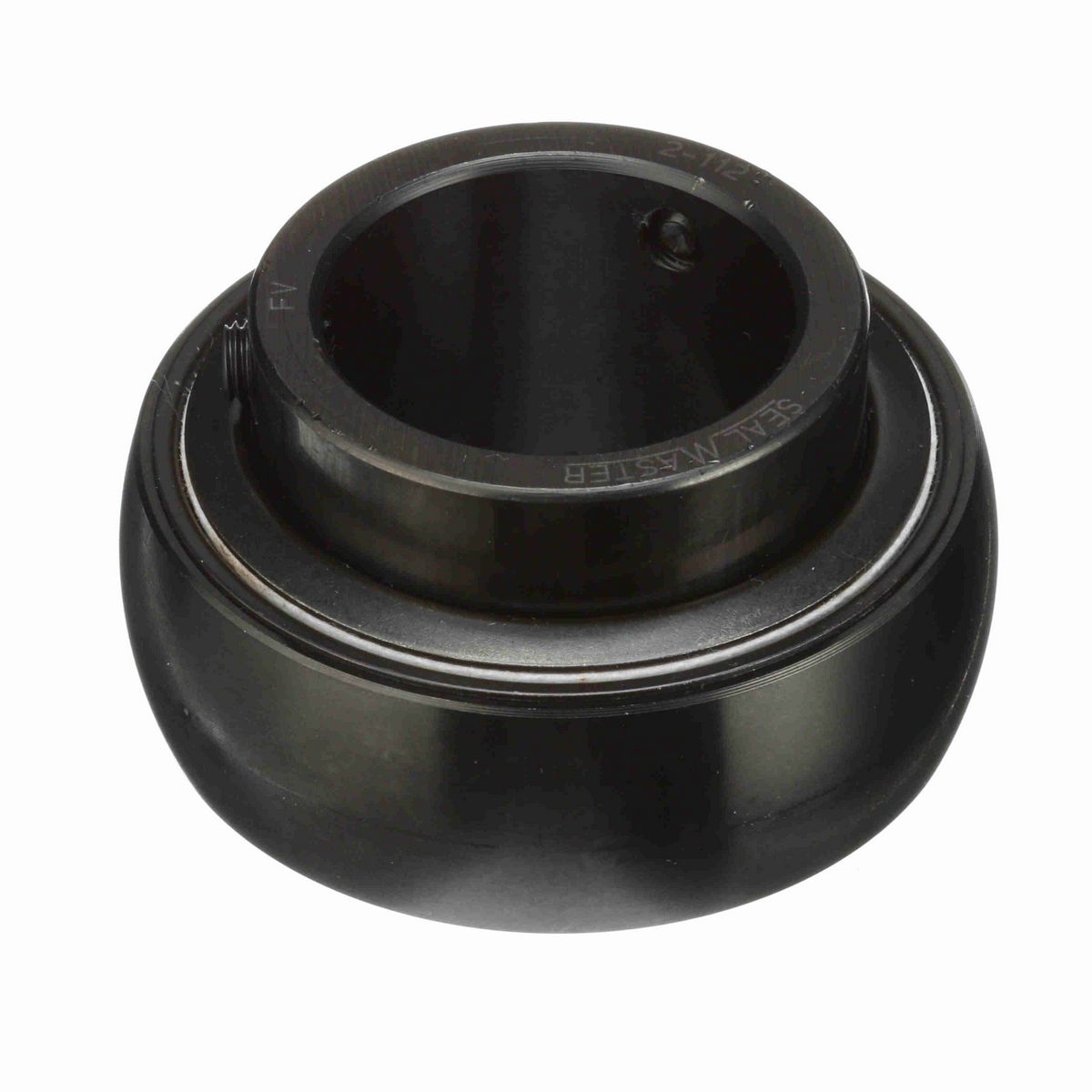 Sealmaster Mounted Insert Only Ball Bearing - 52100 Bearing Steel, Black Oxided - Setscrew Lock - 2-112