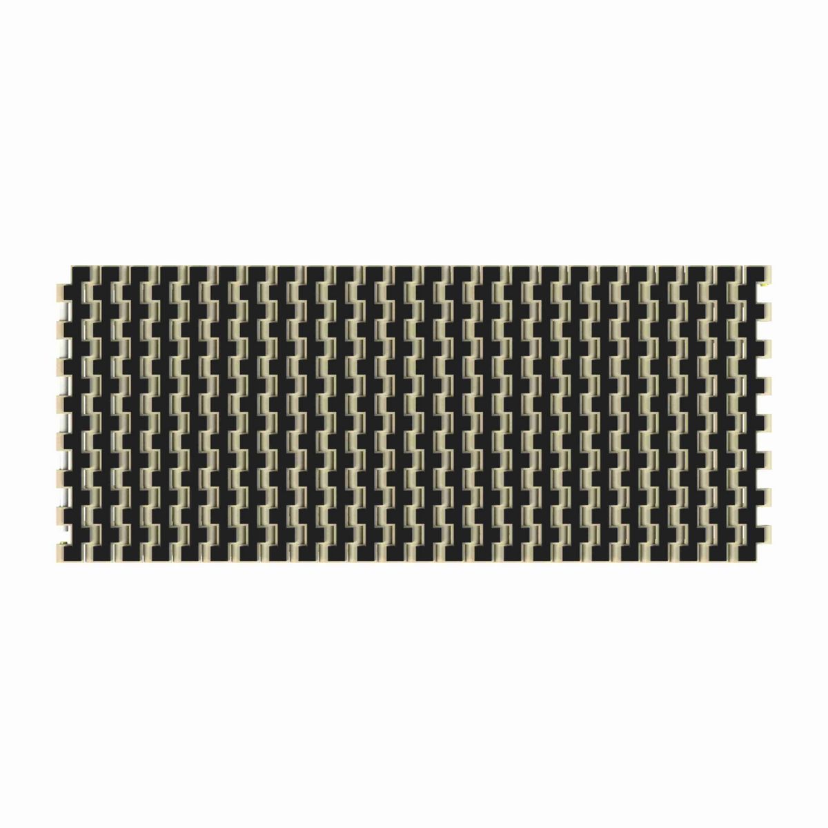 Rexnord 1505 RubberTop® Straight Running RubberTop®, Material: Beige High Temperature, Width: 6in, Pitch: 15mm - HTF1505-6