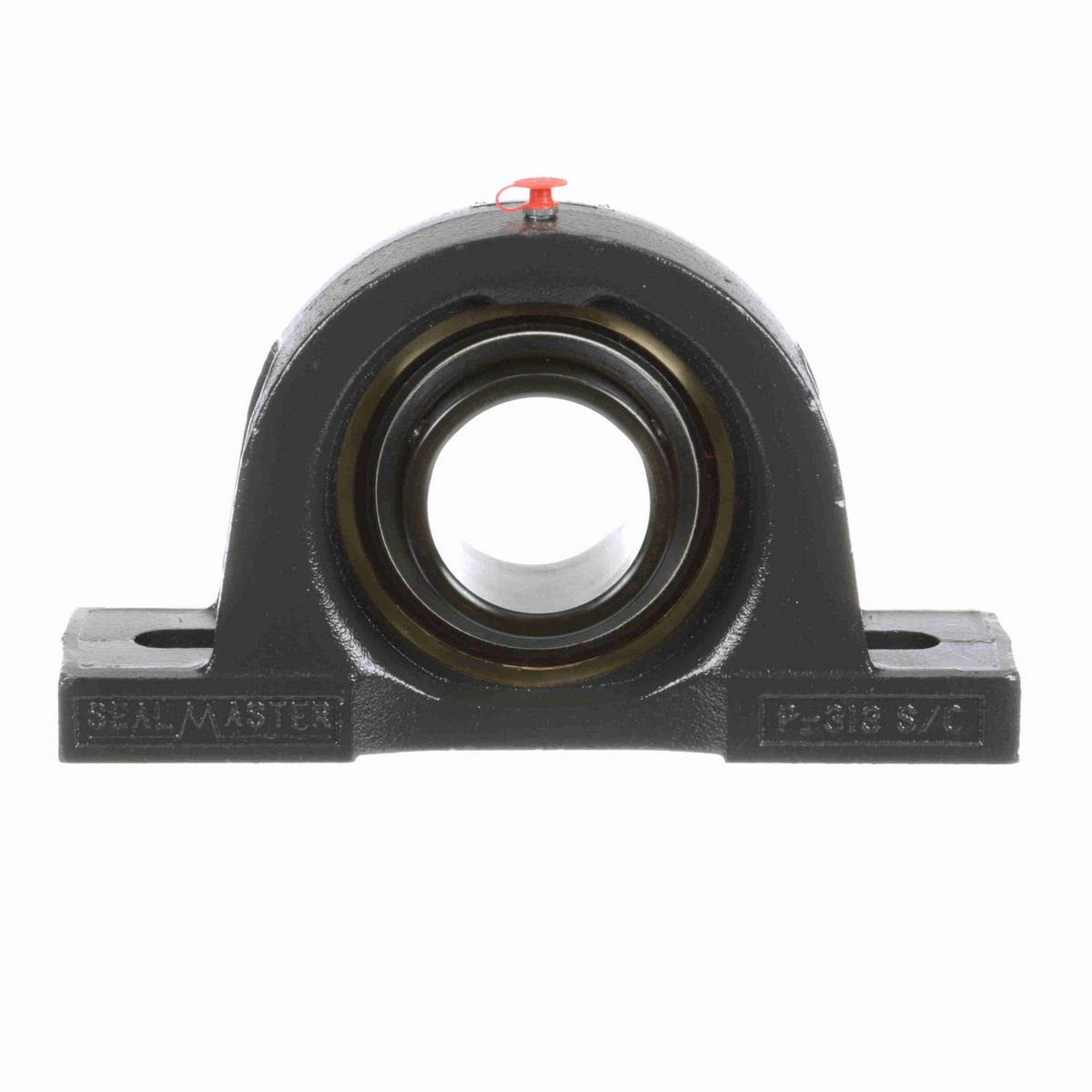 Sealmaster Mounted Cast Iron Two Bolt Pillow Block Ball Bearing - 52100 Bearing Steel, Black Oxided - Setscrew Lock - High Temperature - EMP-47 HT