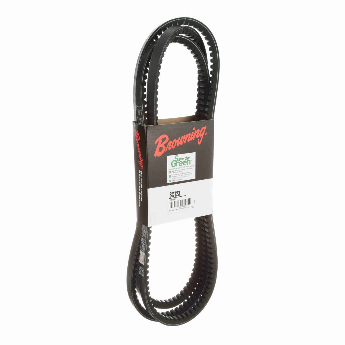 Browning EPDM Notched Belt 98% Efficient - BX123