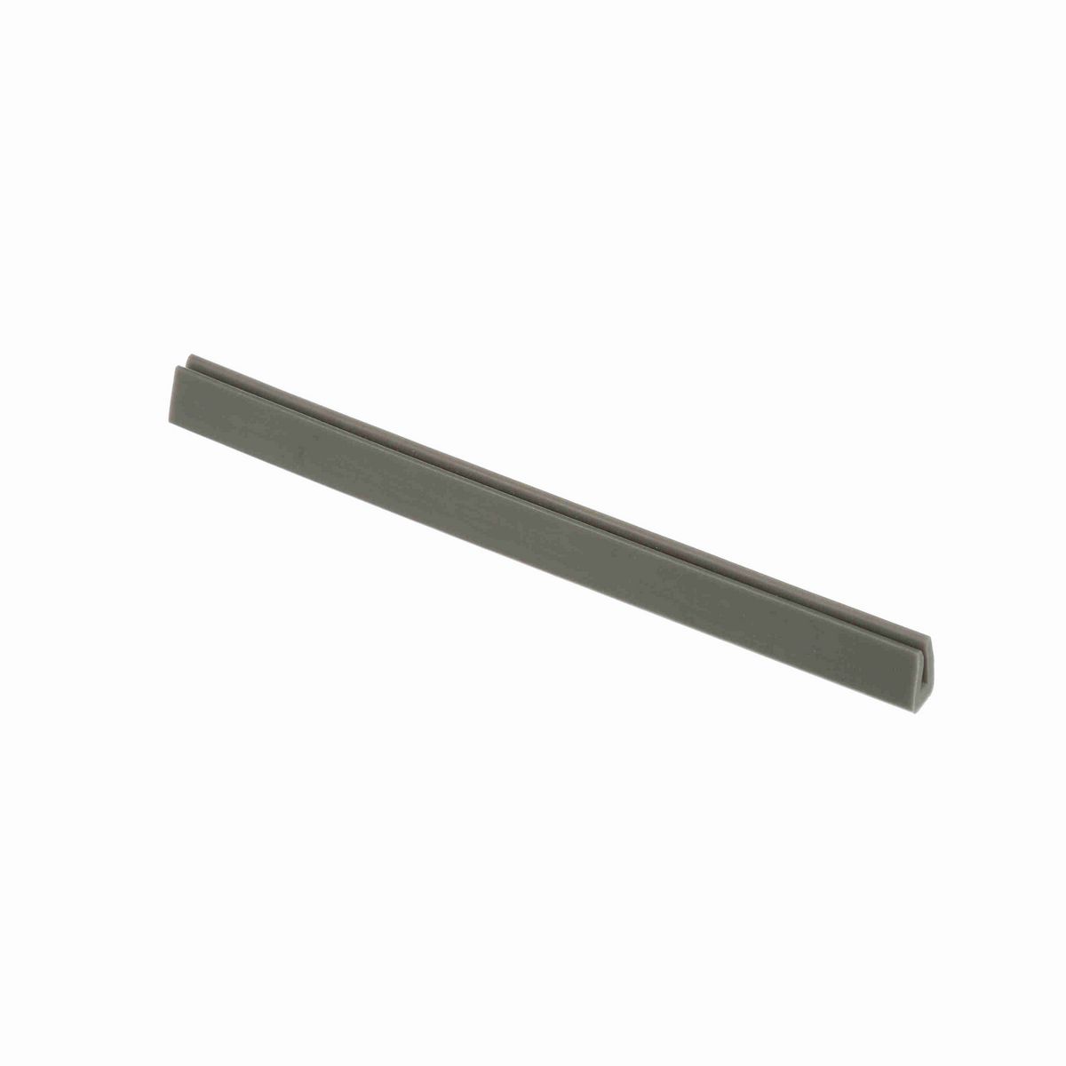 System Plast Bar Cap: 0.31"W X 0.5"H X 240"L Grey Nolu-S - VG-P18BC-NS-20
