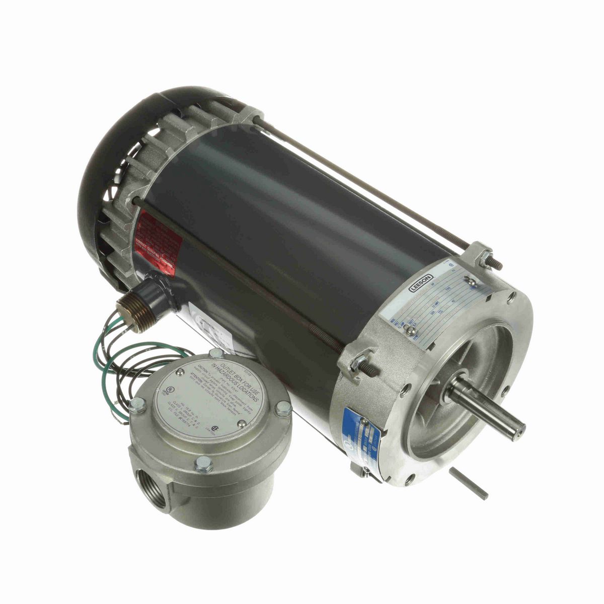 LEESON Explosion Proof Motor, 1 HP, 3 Ph, 60 Hz, 575 V, 1800 RPM, 56C Frame, EPFC - G846A