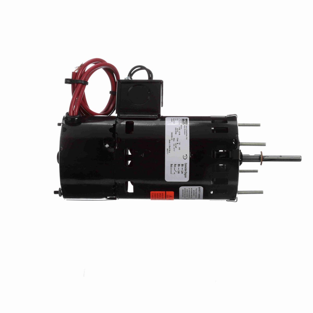 FASCO OEM Replacement Motor, 1/12 HP, 1 Ph, 60 Hz, 460 V, 3000 RPM, 1 Speed, 3.3" Diameter, OAO - D1171