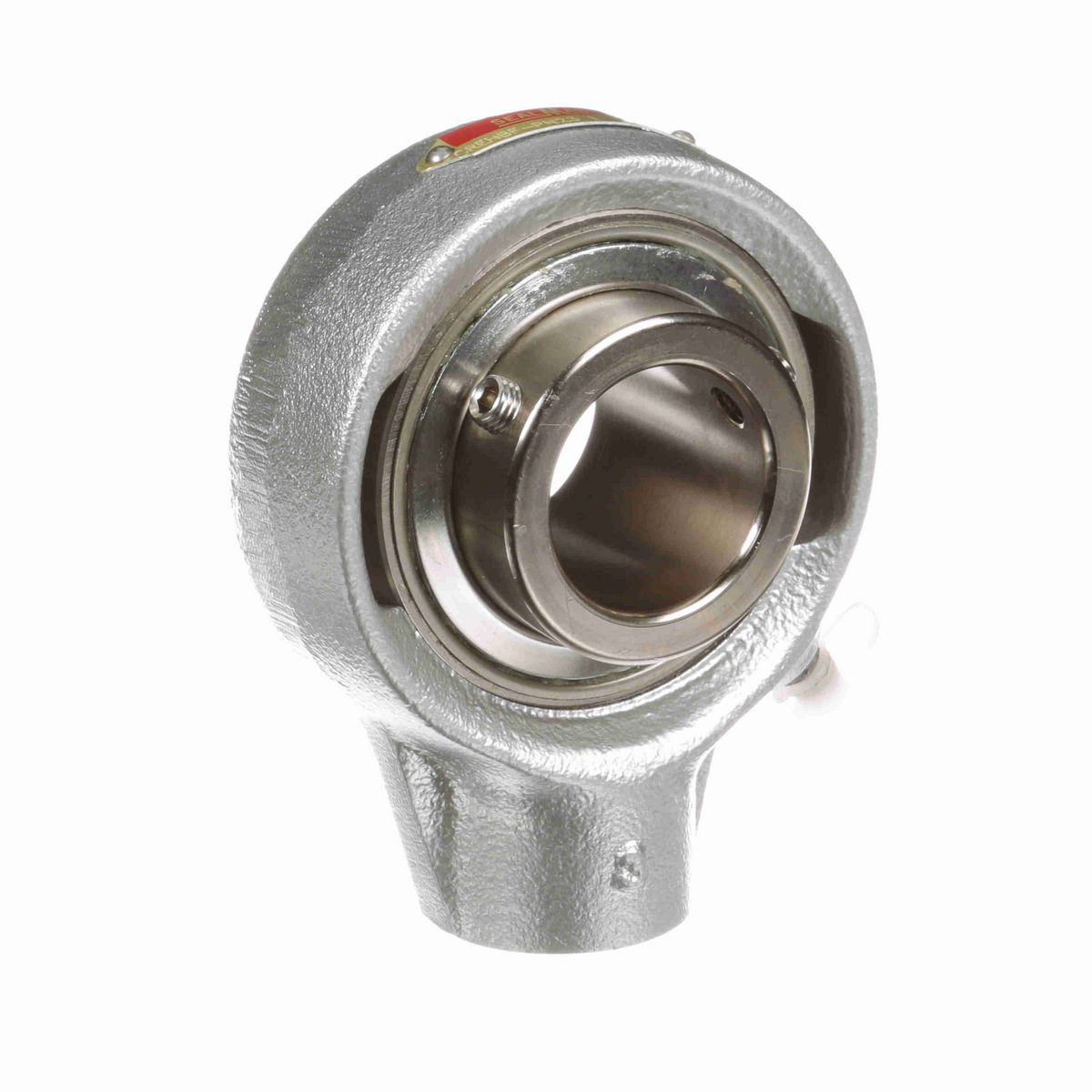 Sealmaster Mounted Flouropolymer Coated Cast Iron Hanger Unit Ball Bearing - 52100 Bearing Steel, Phosphorus Nickel Coated - Setscrew Lock - Corrosion Resistant - CREHBF-PN35