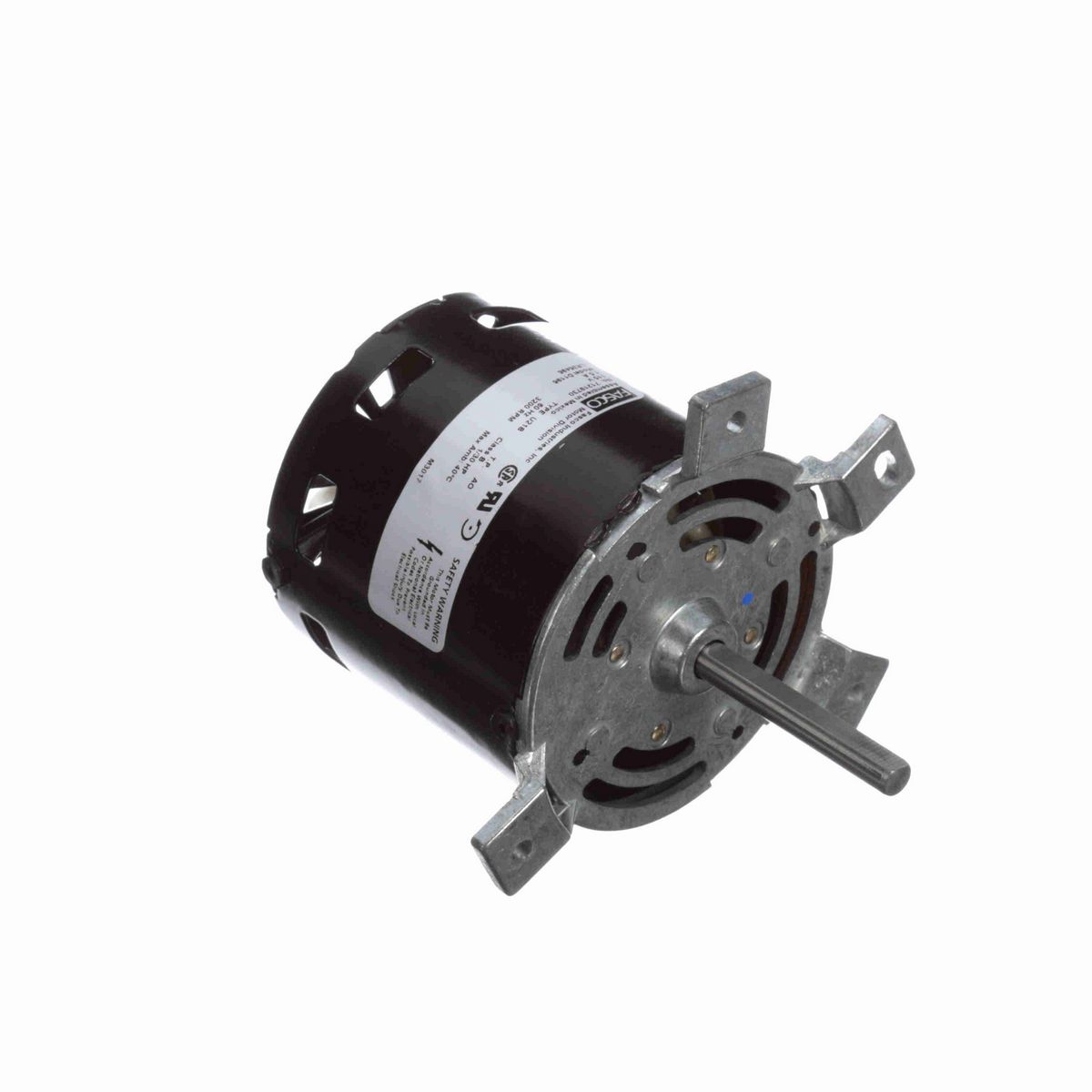 FASCO Draft Inducer Motor, 1/30 HP, 1 Ph, 60 Hz, 115 V, 3200 RPM, 1 Speed, 3.3" Diameter, OAO - D1196
