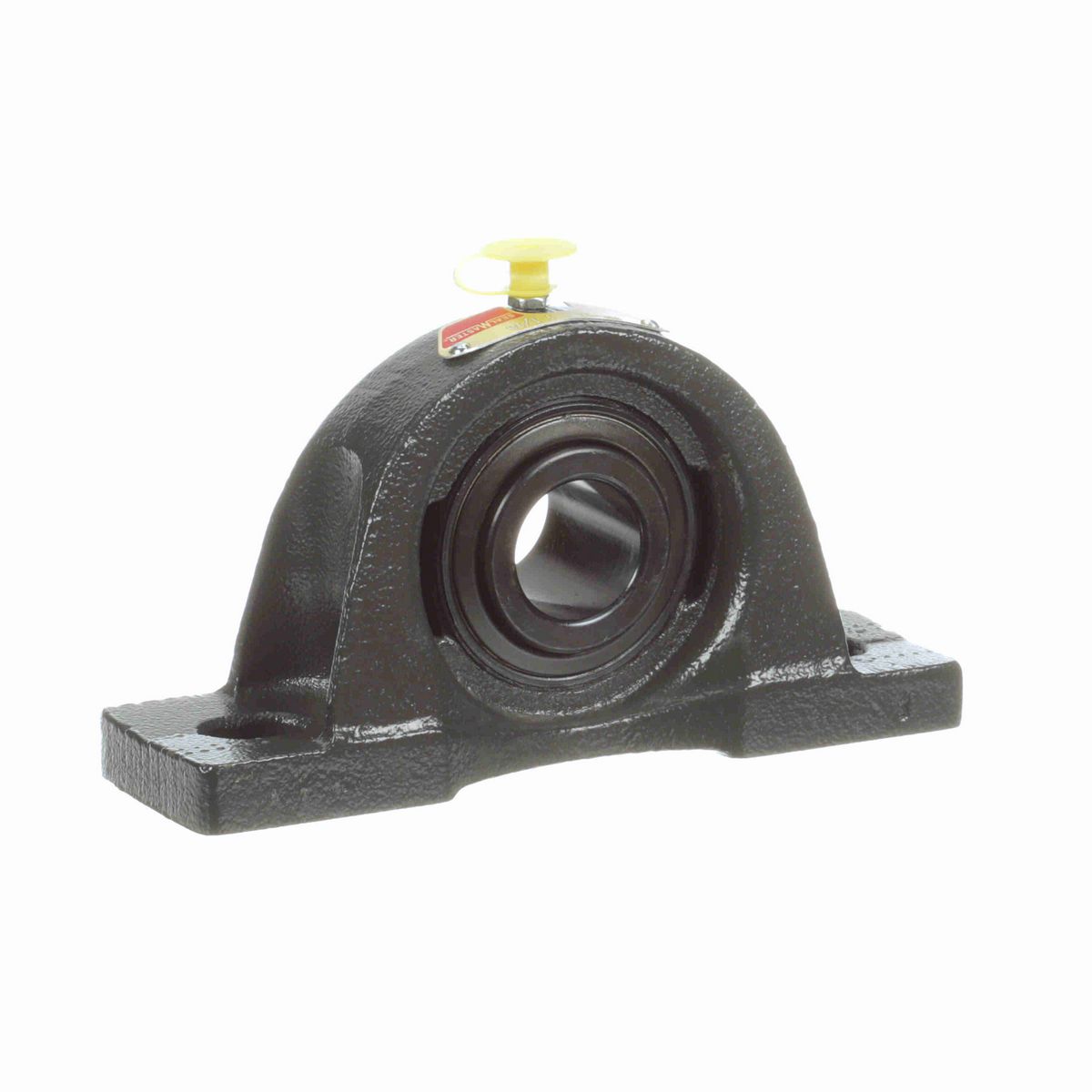 Sealmaster Mounted Cast Iron Two Bolt Pillow Block Ball Bearing - 52100 Bearing Steel, Black Oxided - Setscrew Lock - NP-17