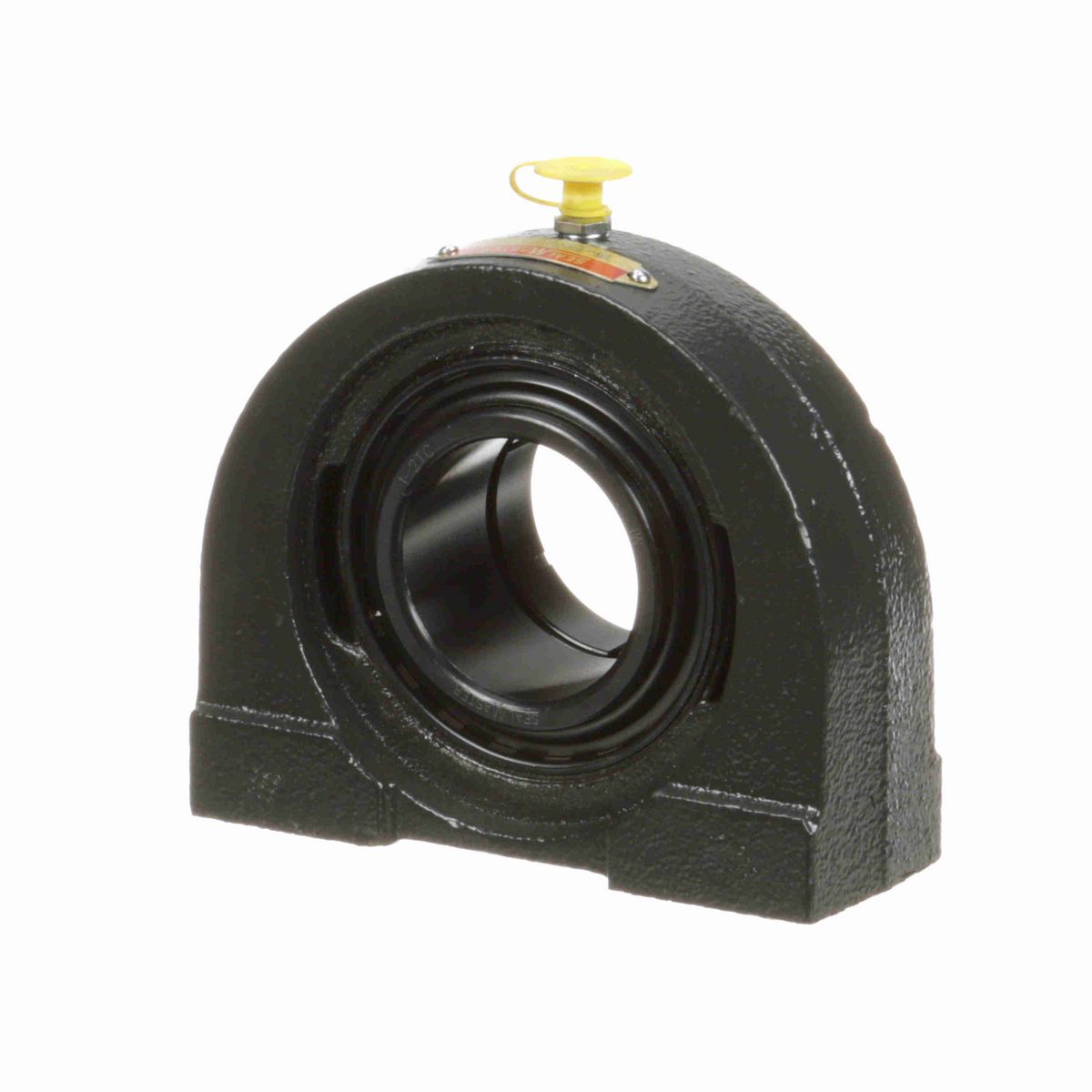 Sealmaster Mounted Cast Iron Tapped Base Pillow Block Ball Bearing - 52100 Bearing Steel, Black Oxided - Concentric Lock - TB-32RTC