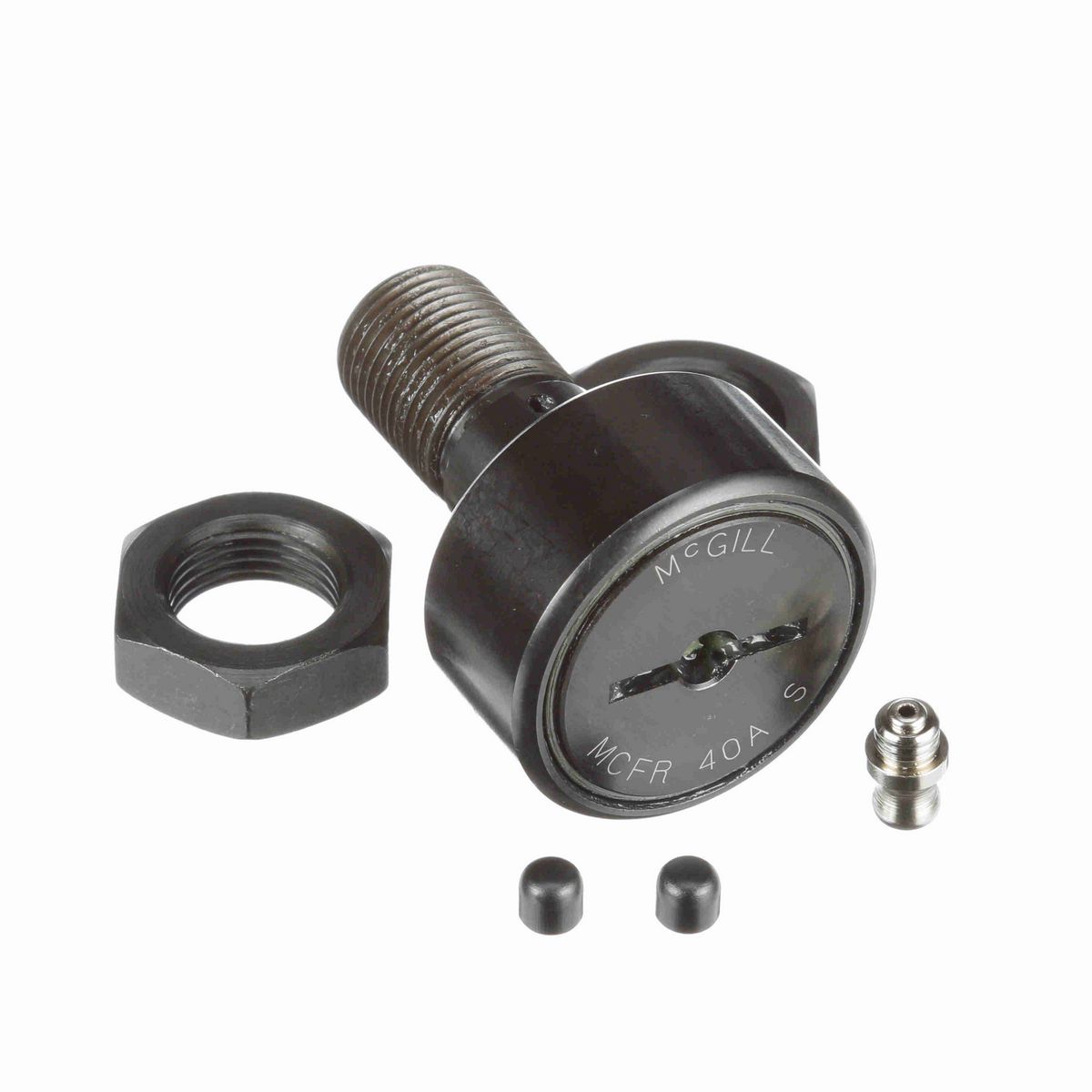 Опорный ролик с цапфой McGill CAMROL MCFR 40A S, бочкообразный, с уплотнением, со шлицем под отвёртку, метрический