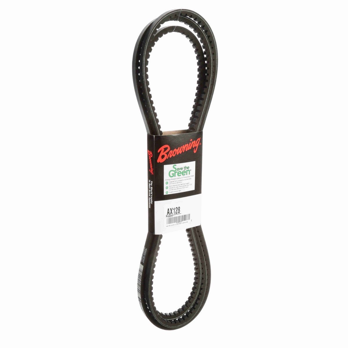 Browning EPDM Notched Belt 98% Efficient - AX128