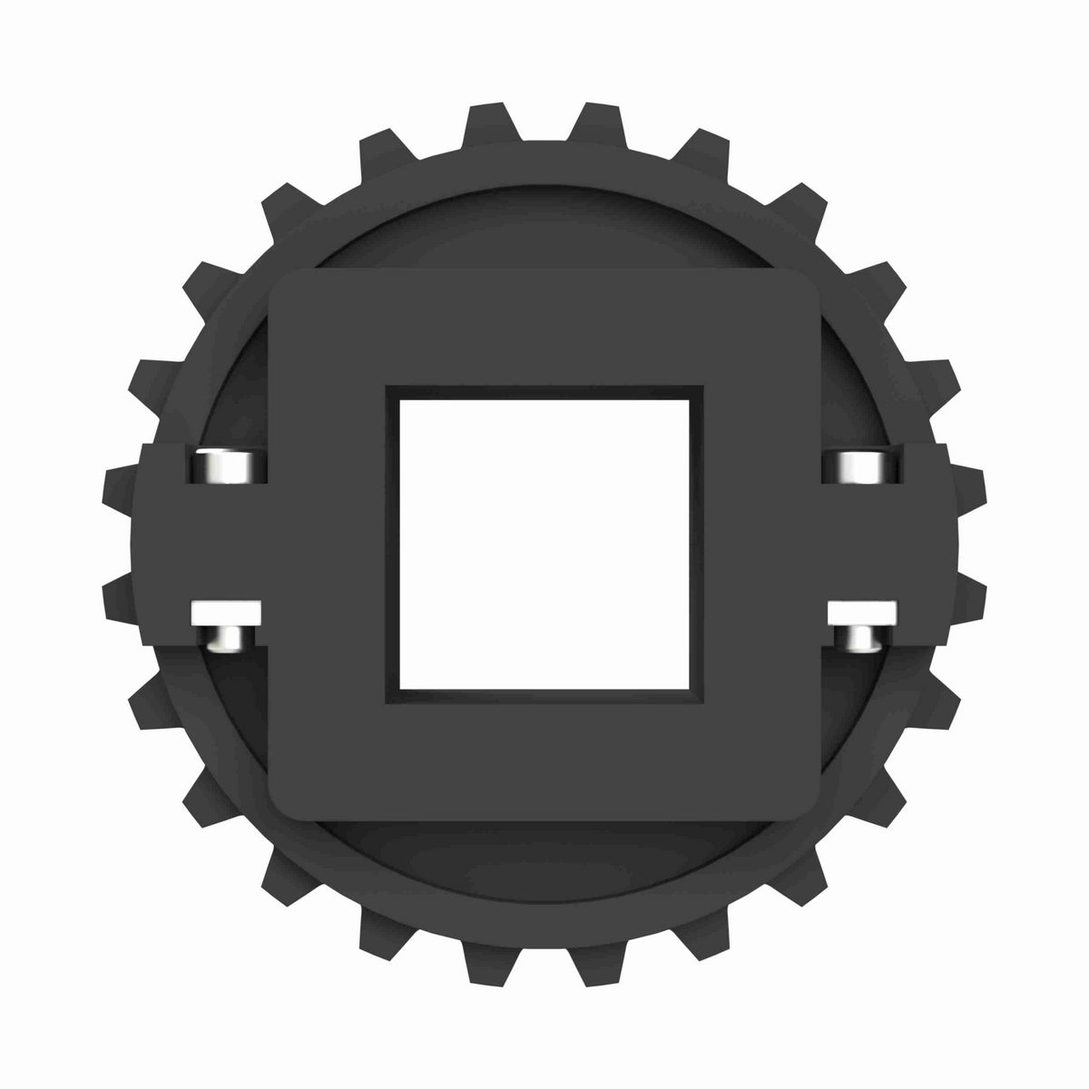 Rexnord 1500 Series Split Molded Nylon Sprocket with 24 Teeth and a 40mm Square Bore - 614-142-2