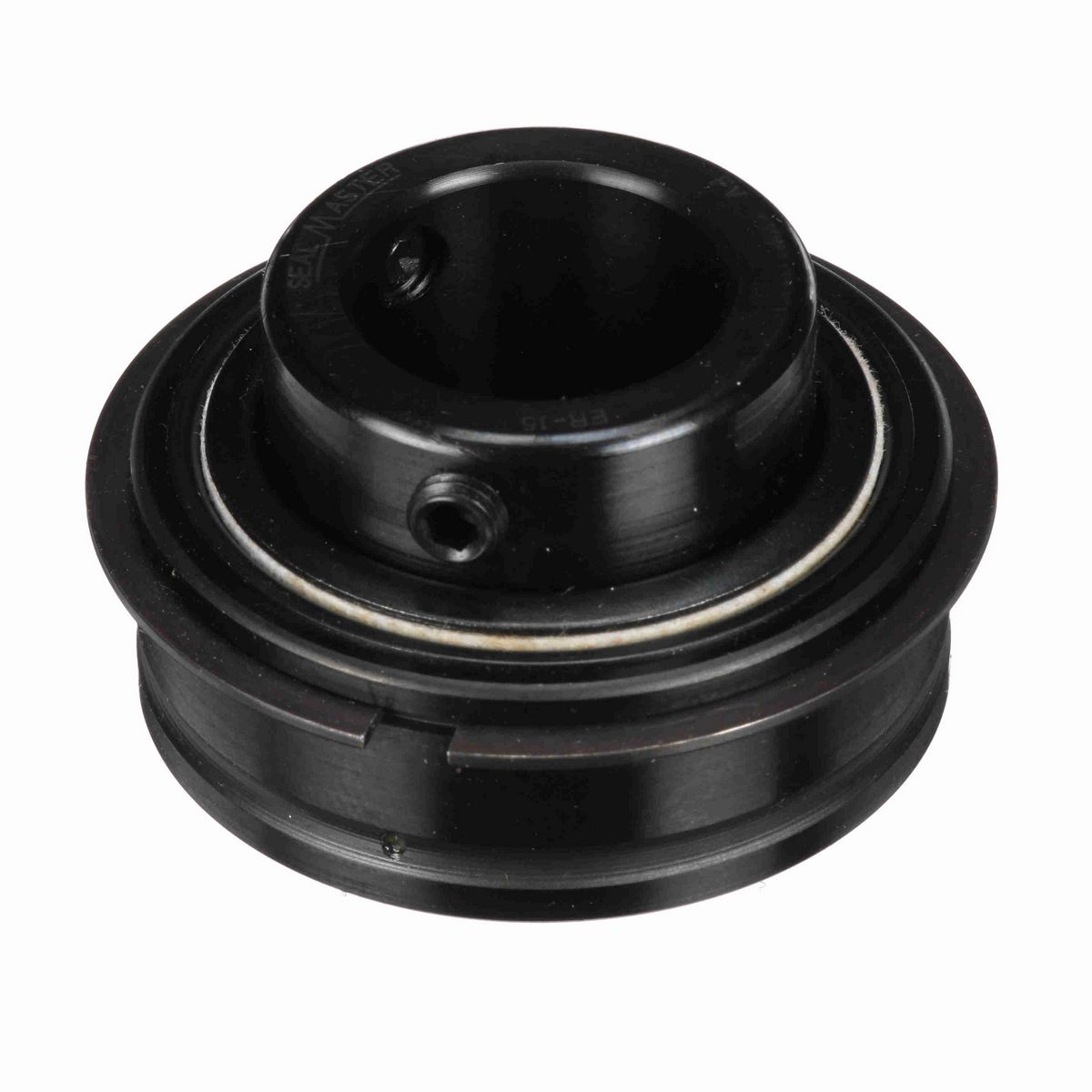 Sealmaster Mounted Insert Only Ball Bearing - 52100 Bearing Steel, Black Oxided - Setscrew Lock - ER-15