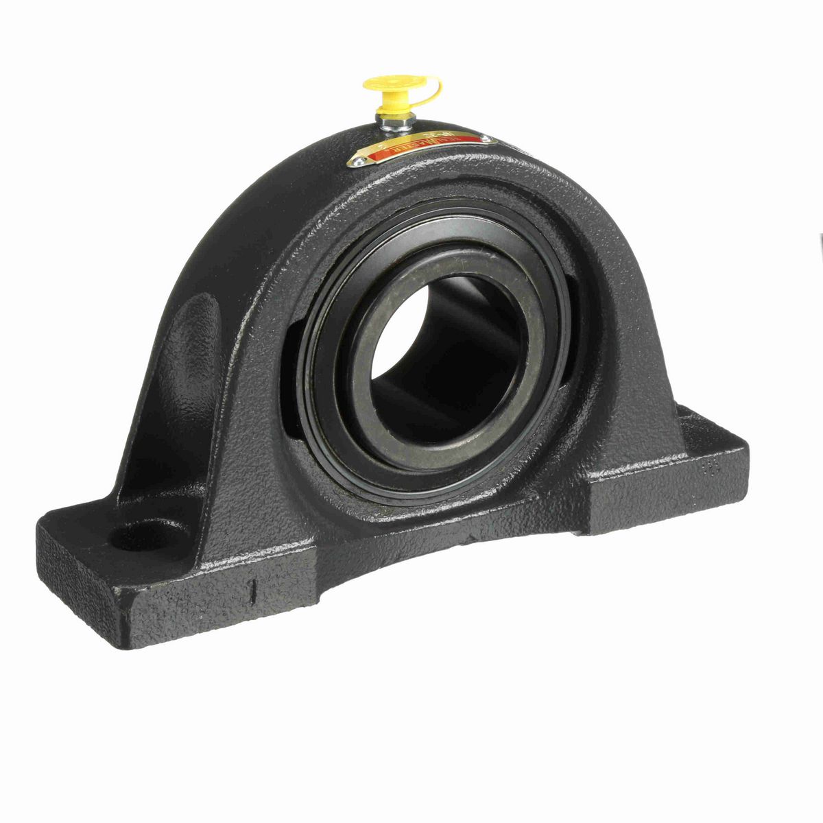 Sealmaster Mounted Cast Iron Two Bolt Pillow Block Ball Bearing - 52100 Bearing Steel, Black Oxided - Setscrew Lock - NP-32
