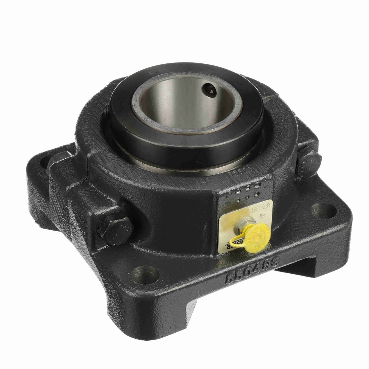 Sealmaster Mounted Cast Iron Four Bolt Flange Tapered Roller - 52100 Bearing Steel - Double Collar Mount Lock - RFB 203