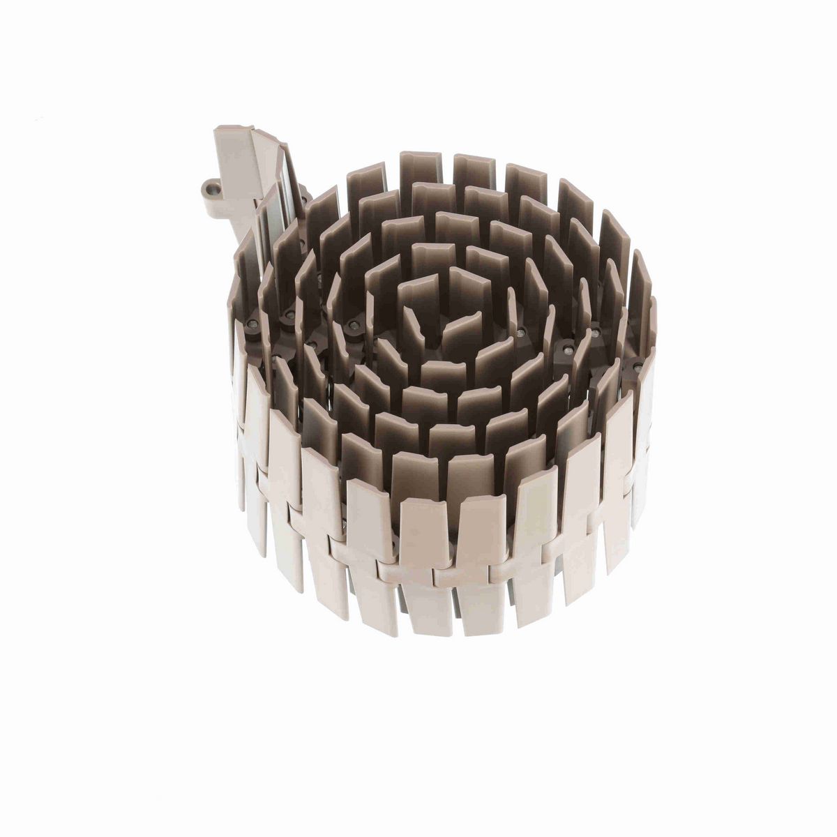 System Plast 882B Side-flexing Solid Top, Material: Tan Low Friction, Width: 10in, Pitch: 1.5in - LF882-K1000