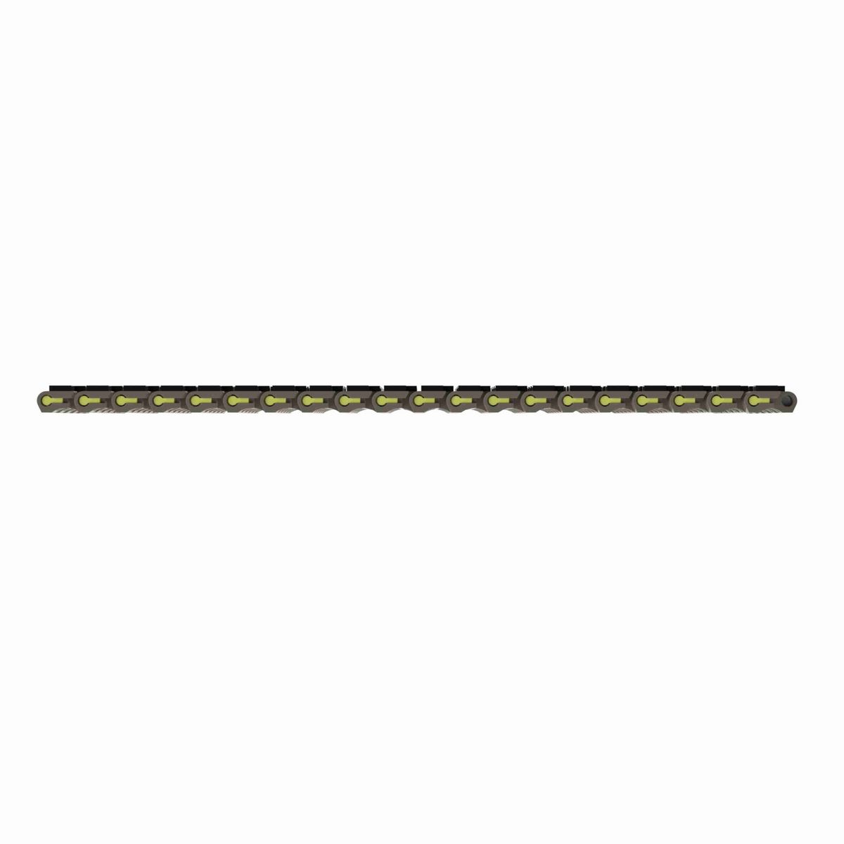 Rexnord 1505 RubberTop® Straight Running RubberTop®, Material: Grey Tough Composite, Width: 4.5in, Pitch: 15mm - TCF1505-4.5