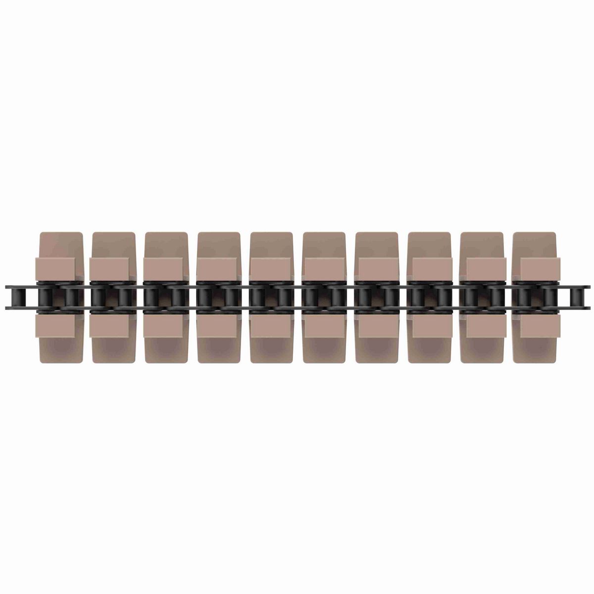 Rexnord 1873TAB SideGrip™ Side-flexing, Material: Tan Low Friction, Width: 3.75in, Pitch: 1.5in - 81431511