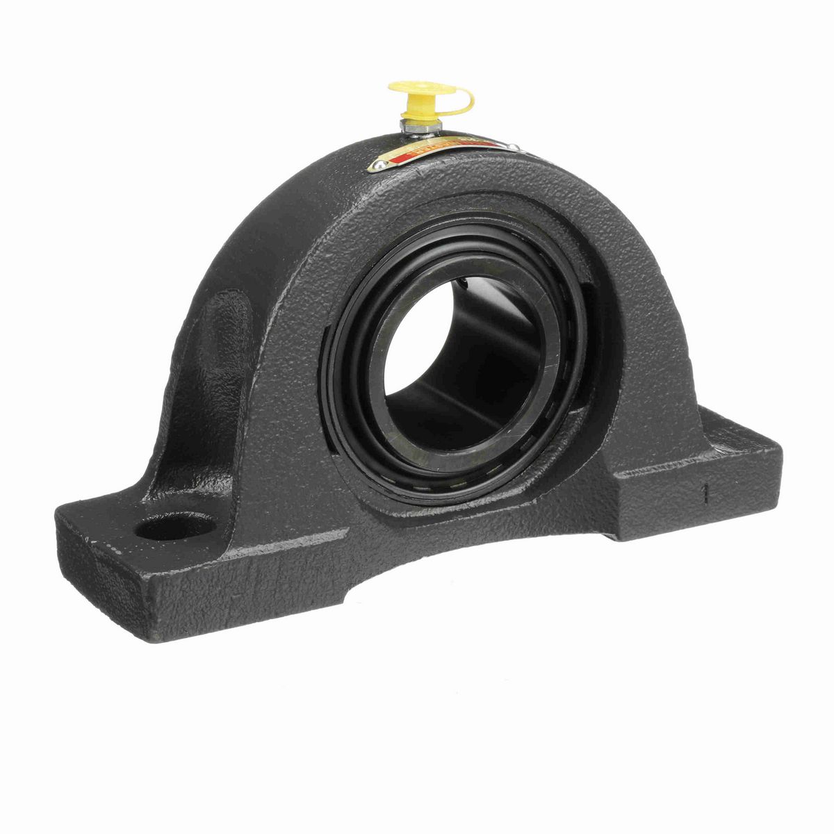 Sealmaster Mounted Cast Iron Two Bolt Pillow Block Ball Bearing - 52100 Bearing Steel, Black Oxided - Setscrew Lock - NP-31C