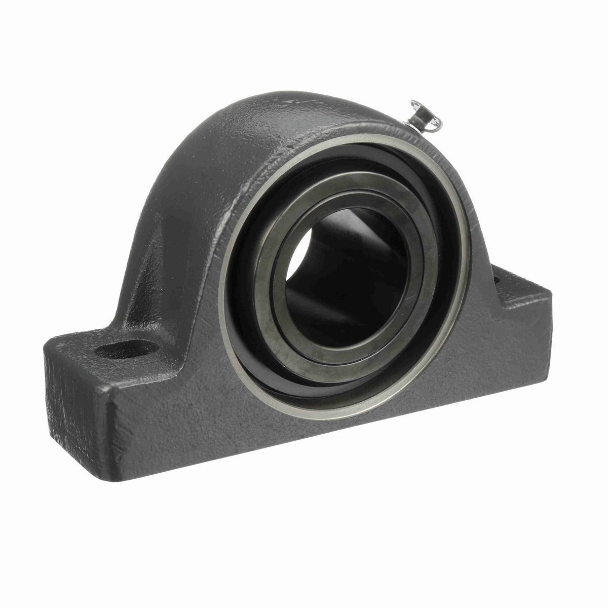 Sealmaster Mounted Cast Iron Two Bolt Pillow Block Spherical Roller - 52100 Bearing Steel, Black Oxided - Collar Mount Lock - USRB5000-207