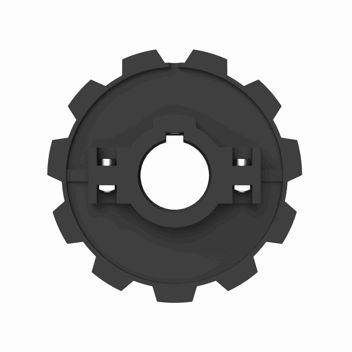Rexnord 880 Series Split Molded Nylon Sprocket and a 11 Teeth with 1in Round Shaft-Ready Bore with Keyway & Setscrew - 614-101-1