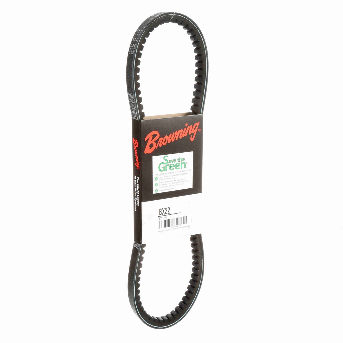 Browning EPDM Notched Belt 98% Efficient - BX32