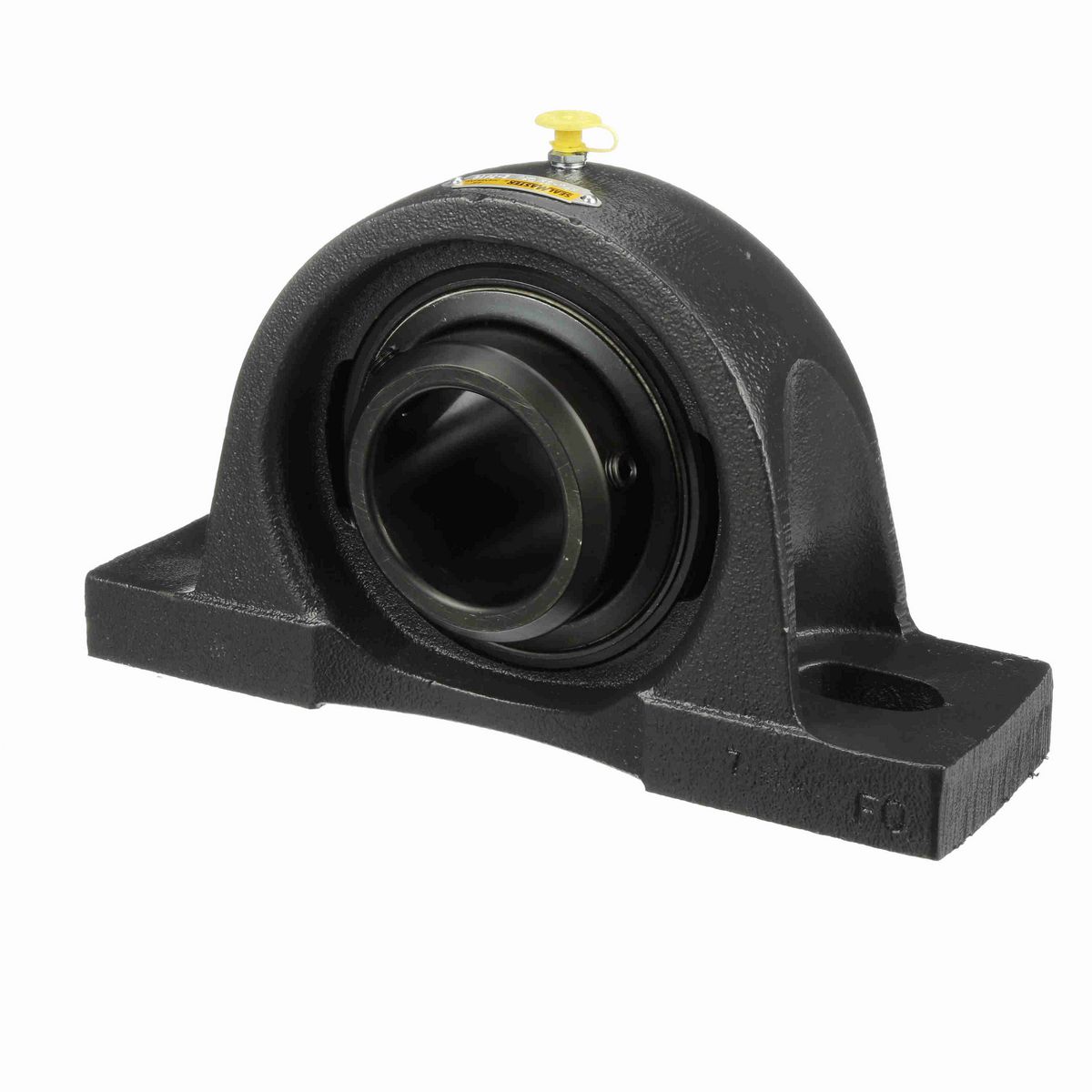 Sealmaster Mounted Cast Iron Two Bolt Pillow Block Ball Bearing - 52100 Bearing Steel, Black Oxided - Double Setscrew Lock - Air Handling Housing Fit, Noise Tested - MPD-39 CXU
