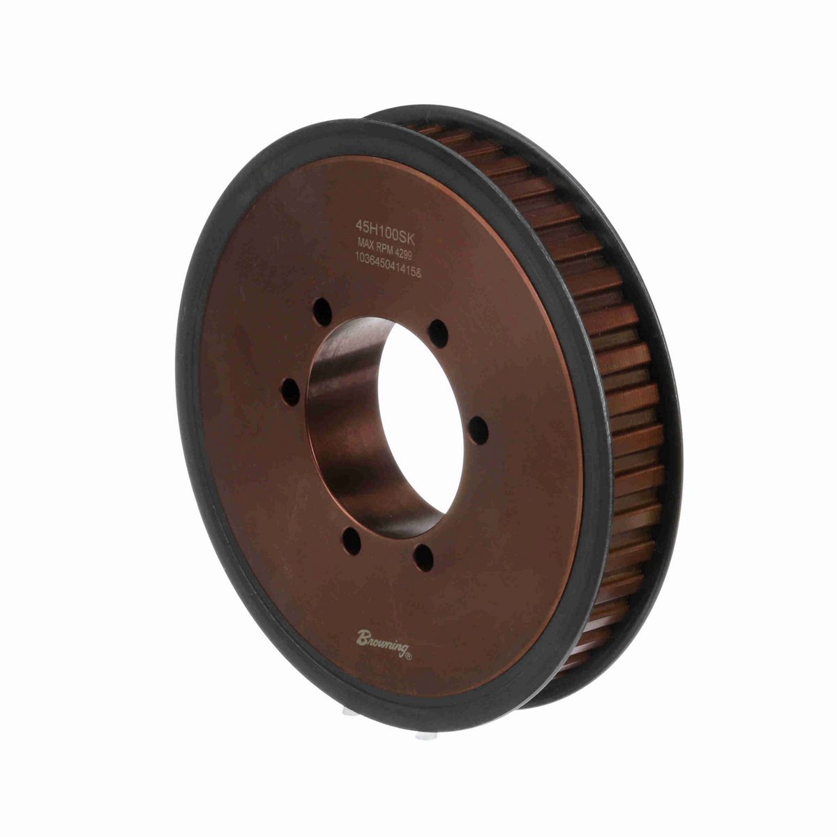Browning Steel Bushed Bore Gearbelt Pulley - 45H100SK