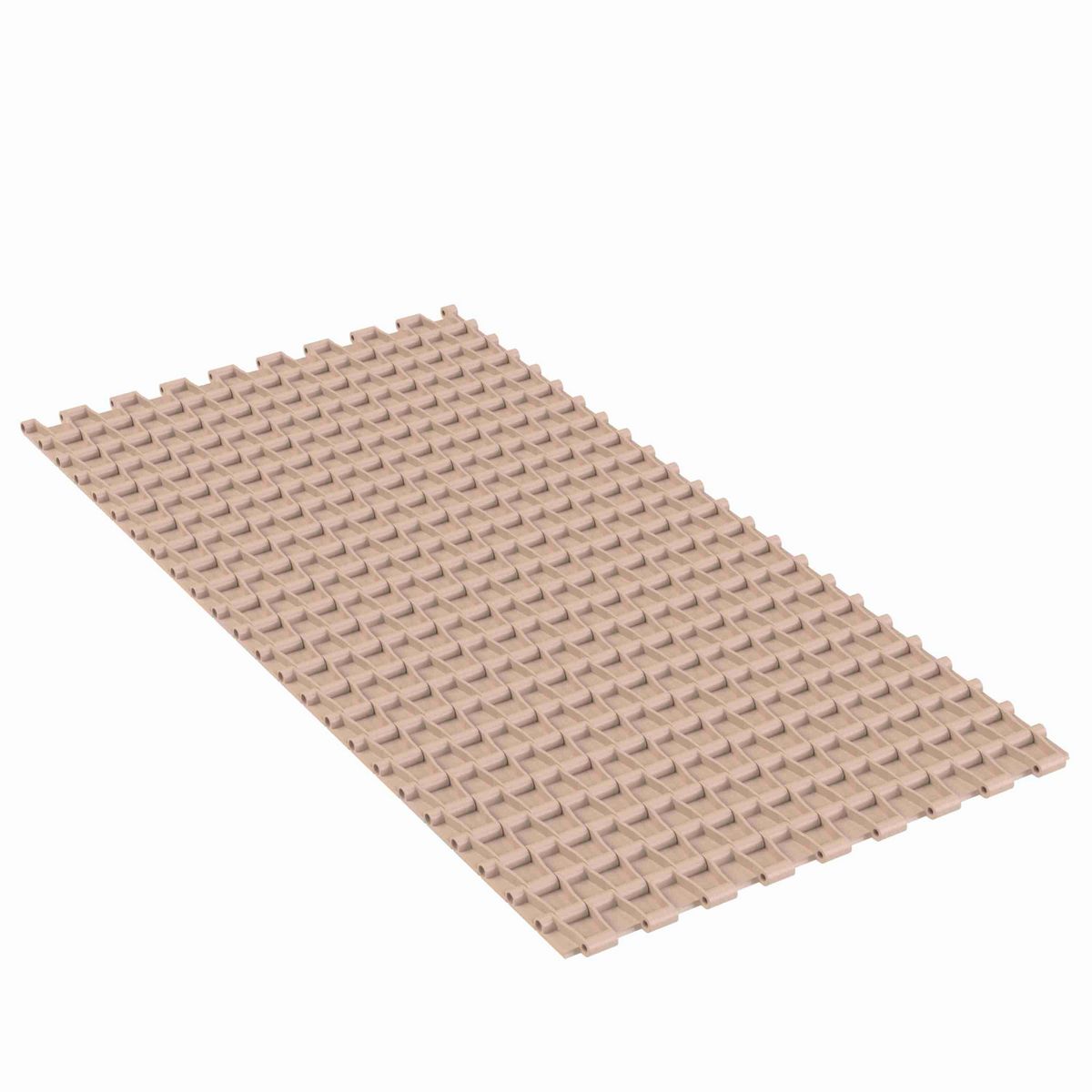 Rexnord 4705 Straight Running Solid Top, Material: Tan Low Friction, Width: 12in, Pitch: 1.5in - LF4705-12