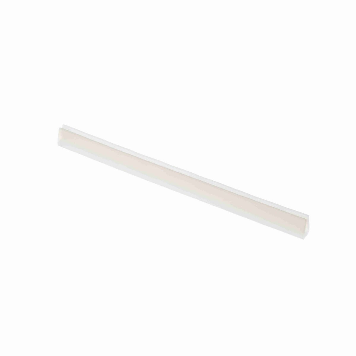 System Plast Bar Cap: 0.31"W X 0.5"H X 120"L White UHMW-PE - VG-P18BC-10