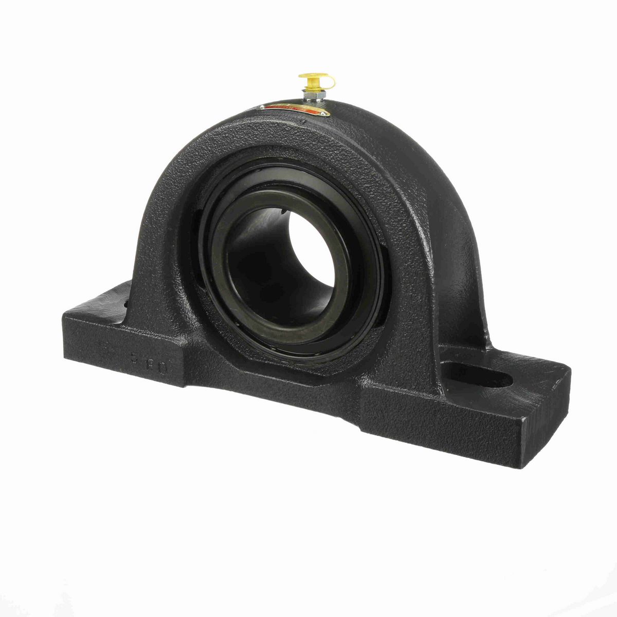 Sealmaster Mounted Cast Iron Two Bolt Pillow Block Ball Bearing - 52100 Bearing Steel, Black Oxided - Setscrew Lock - MP-47C