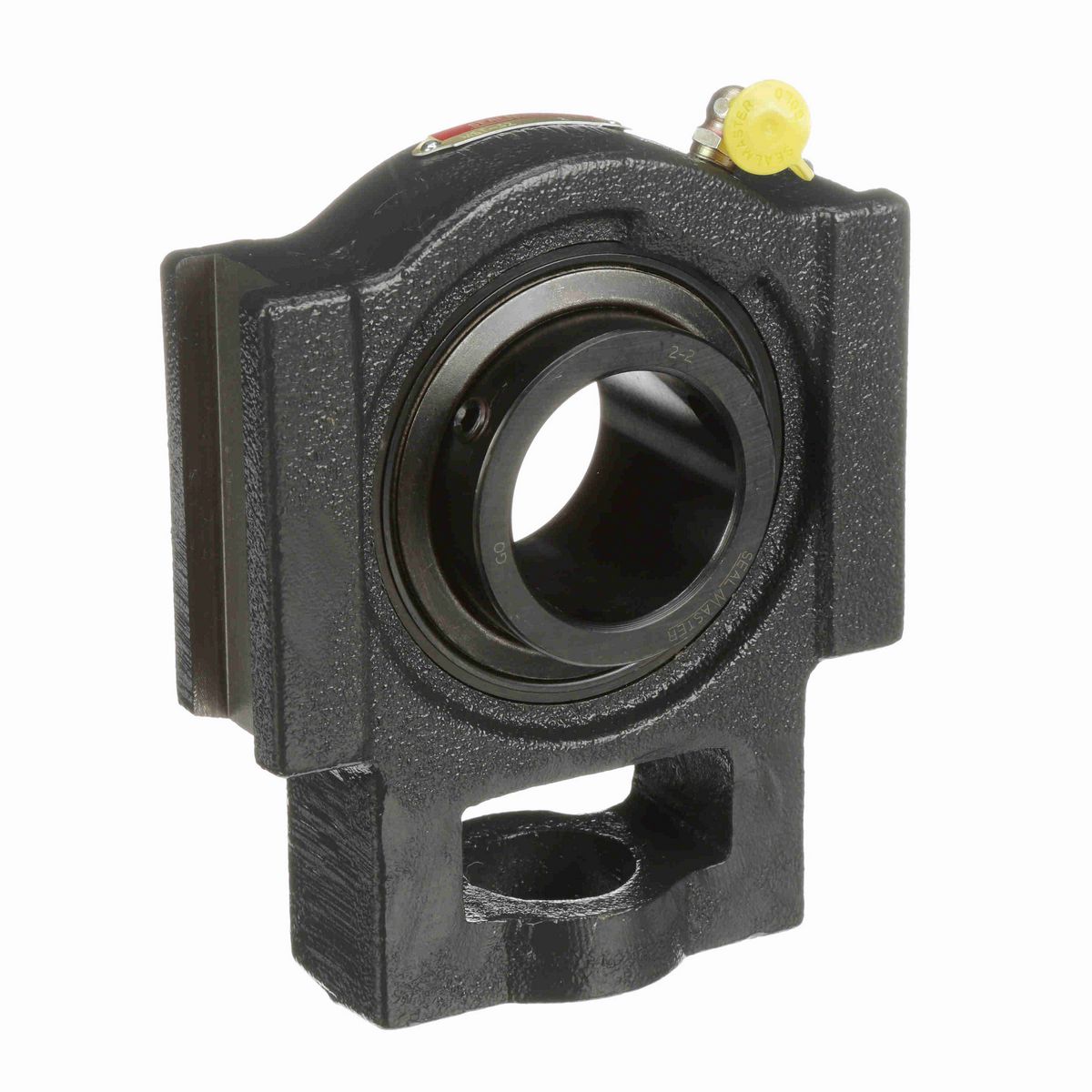 Sealmaster Mounted Cast Iron Wide Slot Take Up Ball Bearing - 52100 Bearing Steel, Black Oxided - Setscrew Lock - MST-32