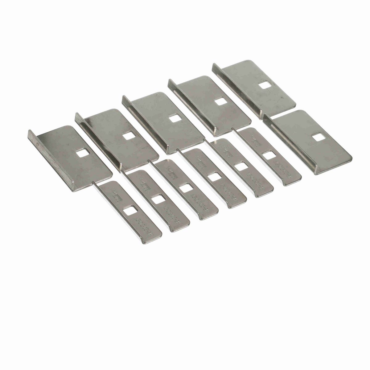 System Plast Single Rail Clamp- Stainless Steel- 3"-~Square Hole - VG-012-03-SH