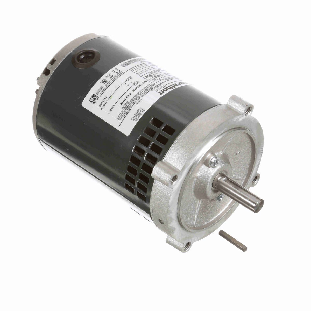 LEESON Fan and Blower Motor, 0.33 HP, 1 Ph, 60 Hz, 115 V, 3600 RPM, 56C Frame, DP - O201