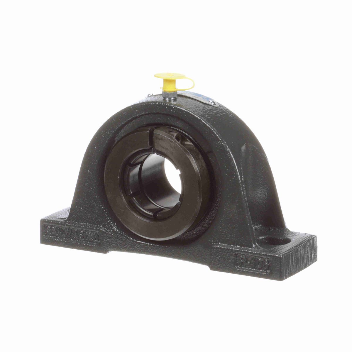 Sealmaster Mounted Cast Iron Two Bolt Pillow Block Ball Bearing - 52100 Bearing Steel, Black Oxided - Concentric Lock - NP-207TMC