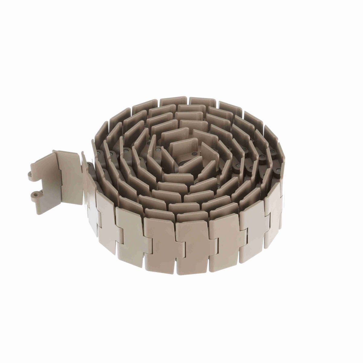 System Plast 880M Side-flexing Solid Top, Material: Tan Low Friction, Width: 3.3in, Pitch: 1.5in - LF880M-K330