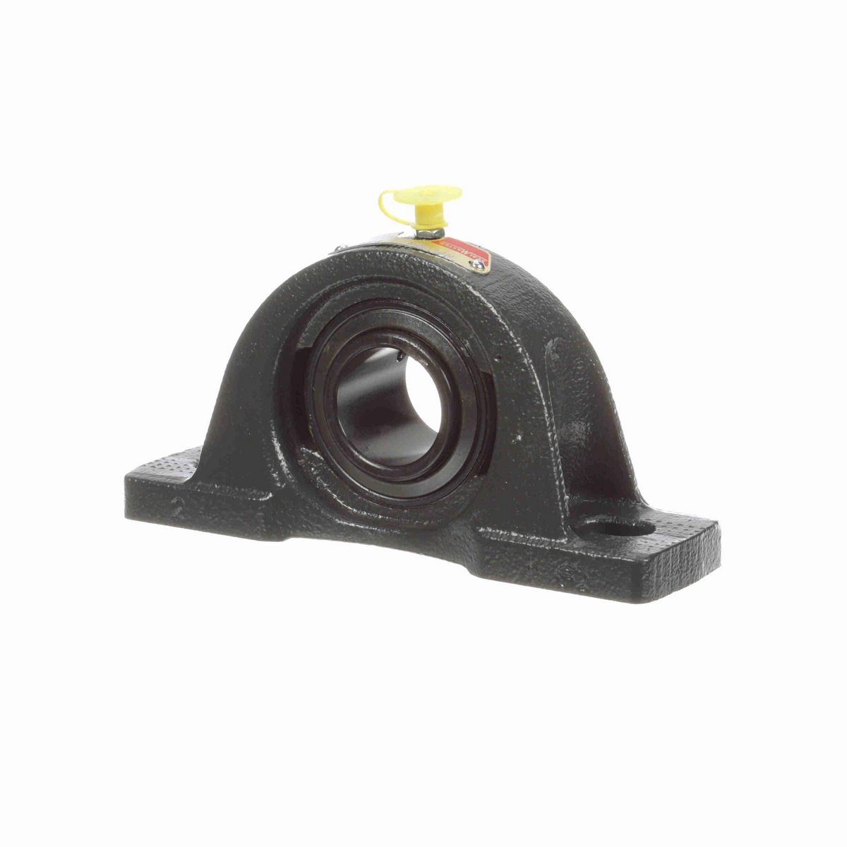Sealmaster Mounted Cast Iron Two Bolt Low Base Pillow Block Ball Bearing - 52100 Bearing Steel, Black Oxided - Setscrew Lock - NPL-20R