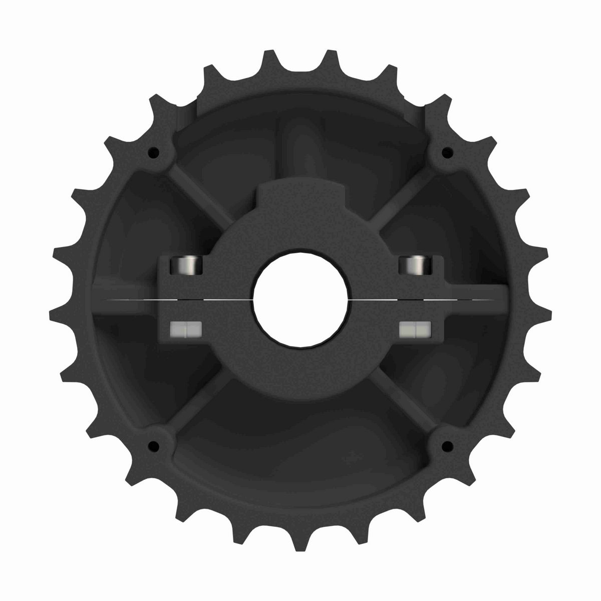 Rexnord 815 Series Split Molded Nylon Sprocket with 25 Teeth and 1-1/4in Round Idler Bore - 614-31-12