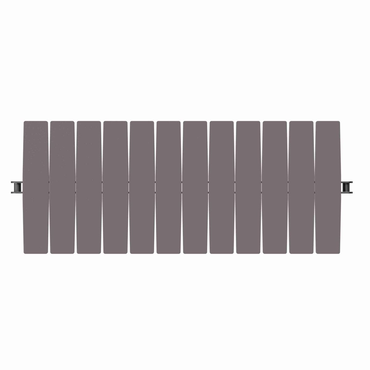 Rexnord 1873TAB Side-flexing Solid Top, Material: Brown High Performance, Width: 7.5in, Pitch: 1.5in - 81426344