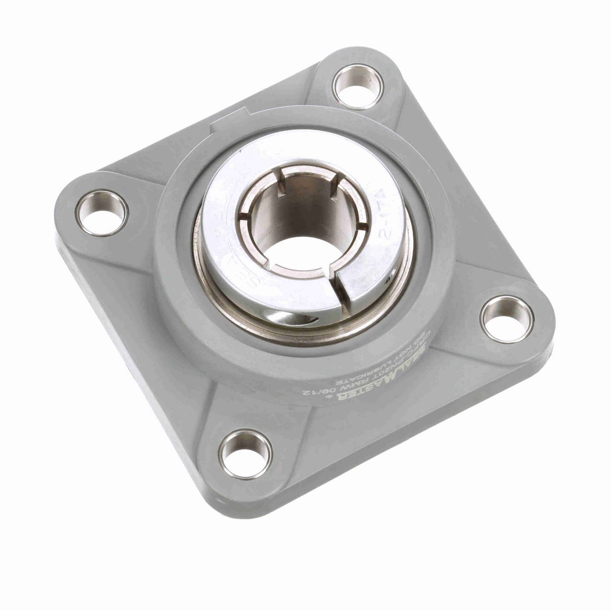 Sealmaster Mounted Composite Four Bolt Flange Ball Bearing - 52100 Bearing Steel, Phosphorus Nickel Coated - Concentric Lock - Corrosion Resistant - Reduced Maintenance - Lubed for Life - CRFC-PN20T RMW
