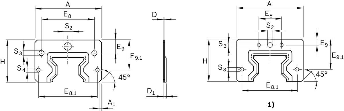 Переднее уплотнение для роликовых рельсовых систем Bosch Rexroth 65 SET [R181061000]