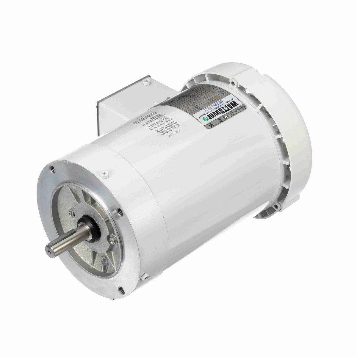 LEESON White Duck™ General Purpose Motor, 1 & 0.75 HP, 3 Ph, 60 & 50 Hz, 230/460 & 190/380 V, 1800 & 1500 RPM, 56C Frame, TEFC - 119468.00