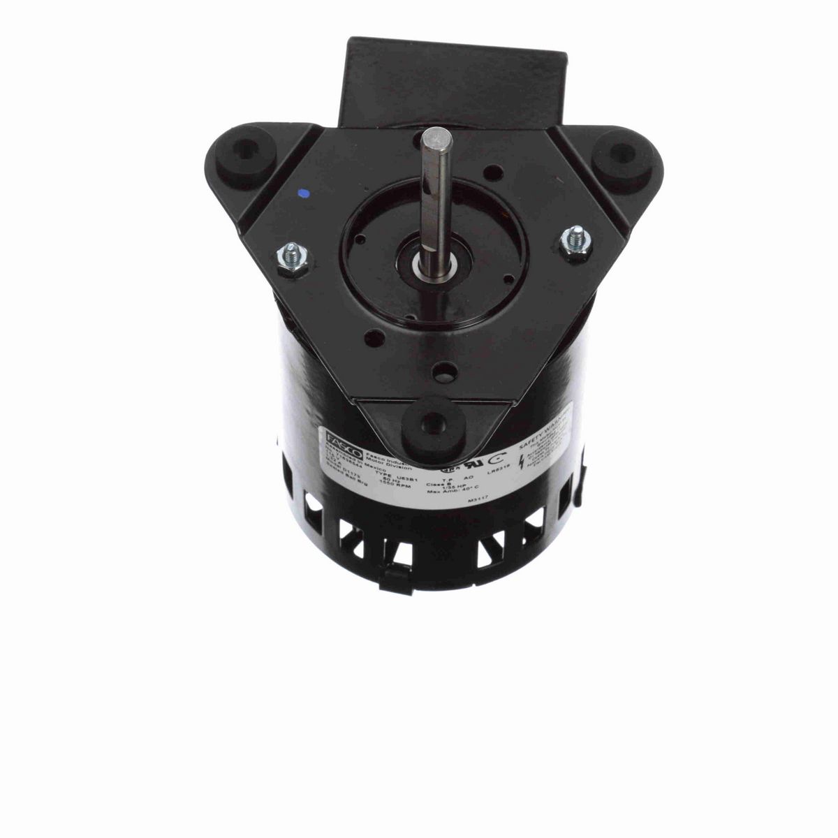 FASCO OEM Replacement Motor, 1/35 HP, 1 Ph, 60 Hz, 115 V, 1550 RPM, 1 Speed, 3.3" Diameter, OAO - D1173