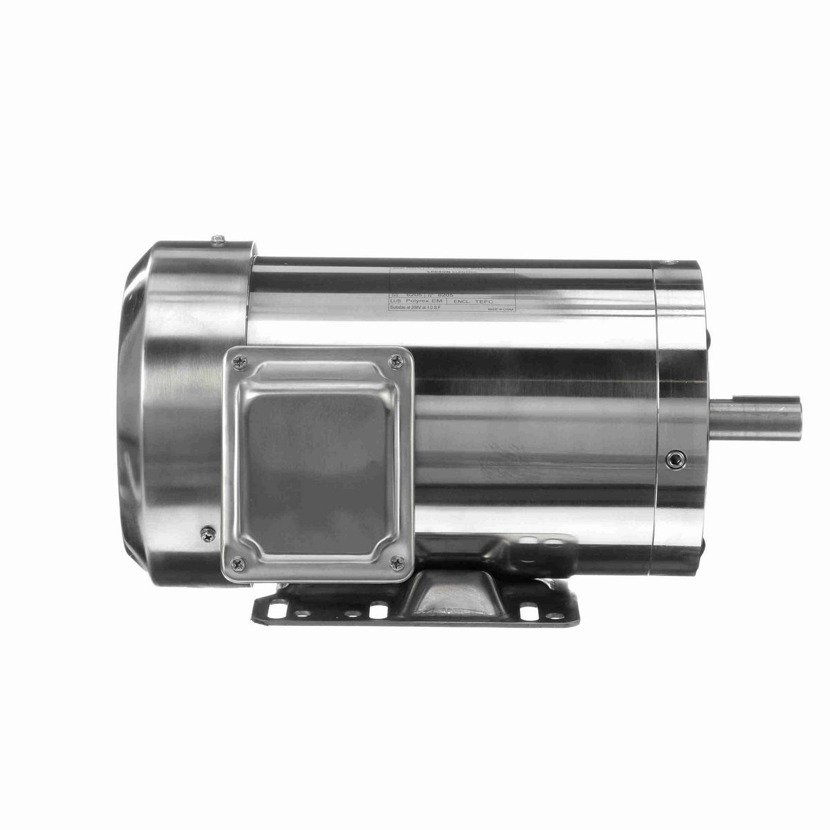 LEESON SST Duck™ General Purpose Motor, 1.50 & 1 HP, 3 Ph, 60 & 50 Hz, 230/460 & 190/380 V, 3600 & 3000 RPM, 143TC Frame, TEFC - 191488.00