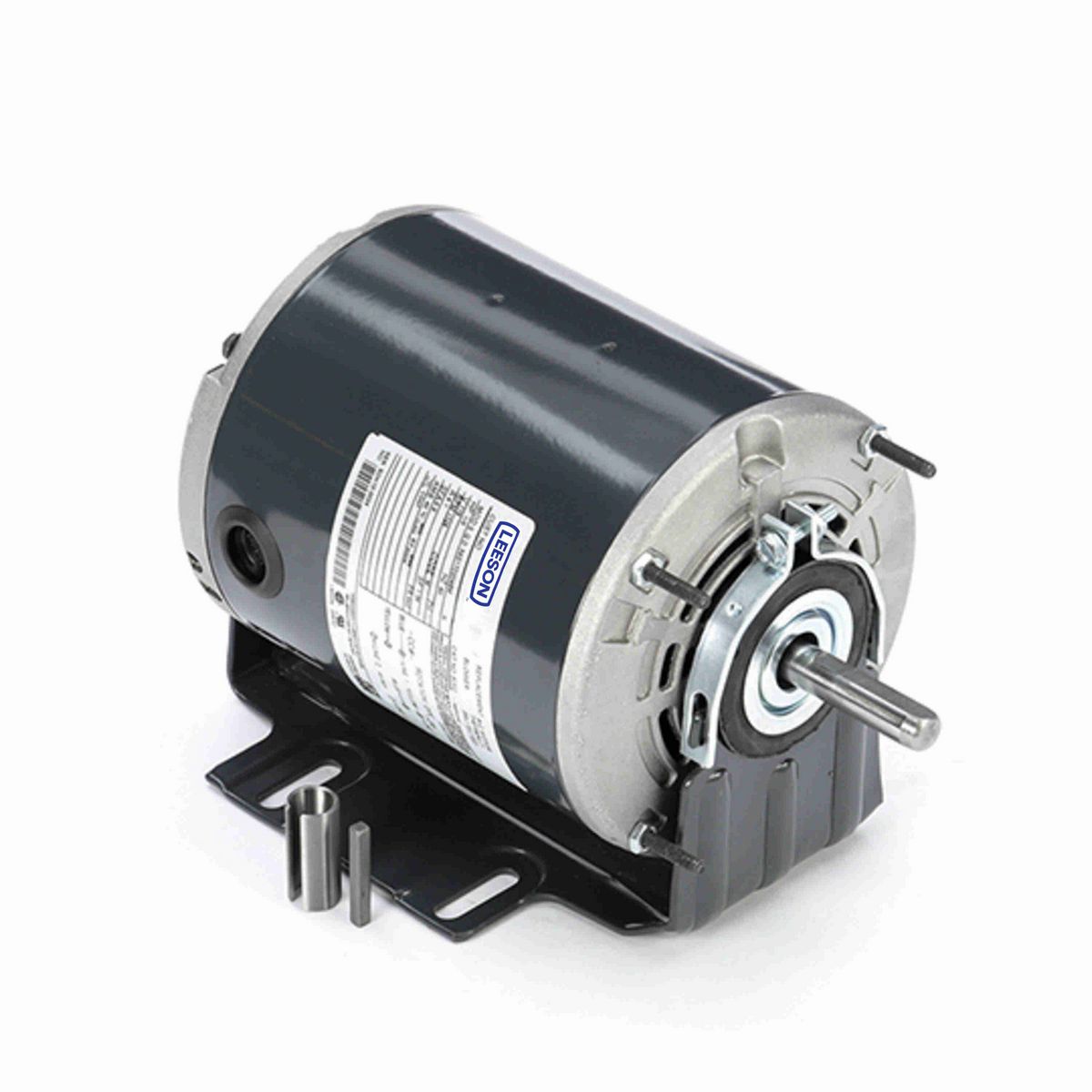 LEESON Fan and Blower Motor, 0.50 HP, 1 Ph, 60 Hz, 115/230 V, 1800 RPM, 48Y Frame, DP - GF2054