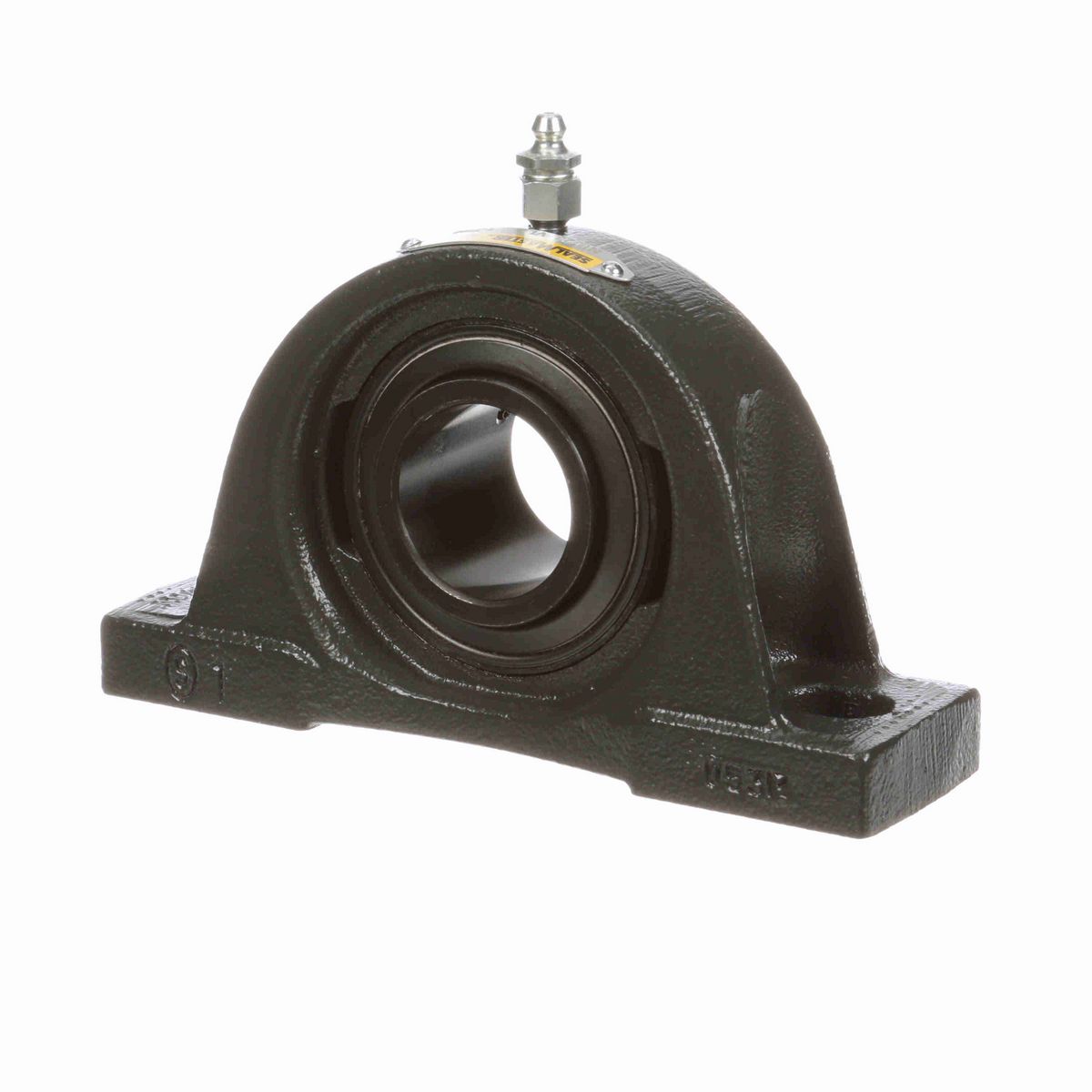 Sealmaster Mounted Cast Iron Two Bolt Pillow Block Ball Bearing - 52100 Bearing Steel, Black Oxided - Setscrew Lock - High Temperature - NP-23 VL