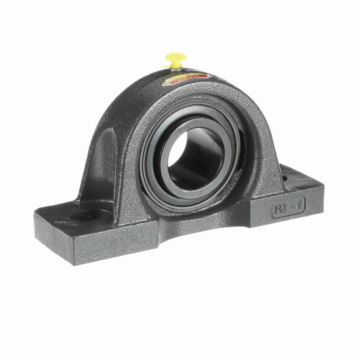 Sealmaster Mounted Cast Iron Two Bolt Pillow Block Ball Bearing - 52100 Bearing Steel, Black Oxided - Setscrew Lock - MP-35